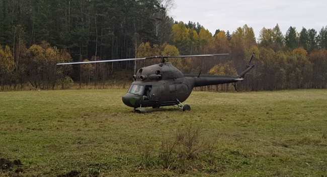 Besuch vom Hubschrauber in Sibirien [Video]